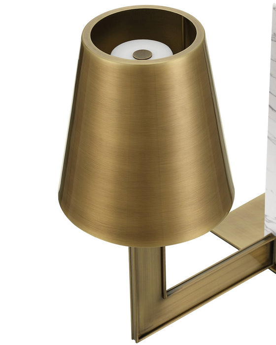 Currey and Company - 6700-0028 - One Light Table Lamp - Pilote - Natural / Polished Antique Brass