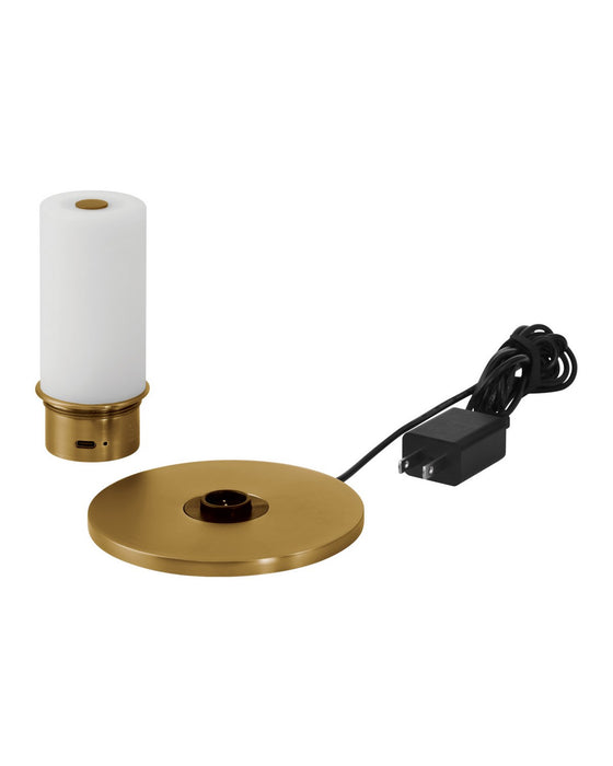 Currey and Company - 6700-0028 - One Light Table Lamp - Pilote - Natural / Polished Antique Brass