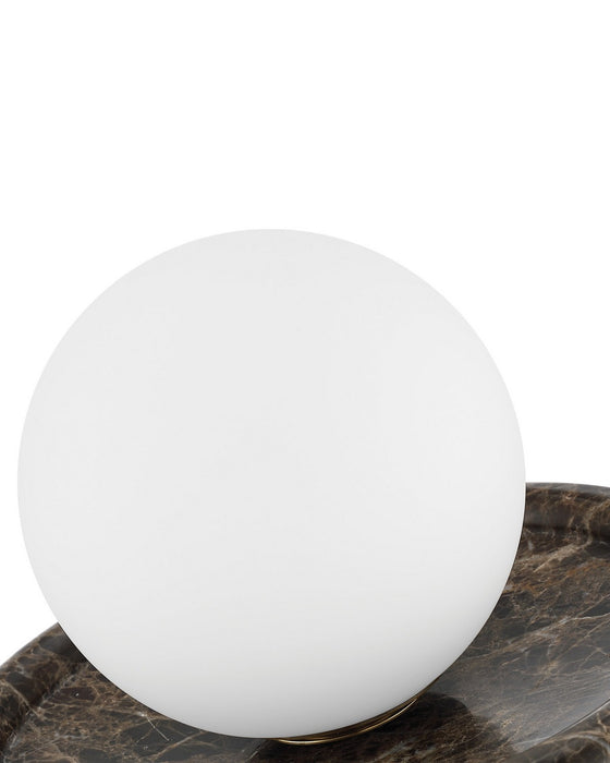 Currey and Company - 6700-0031 - LED Table Lamp - Navigation - Brown / White / Opaque
