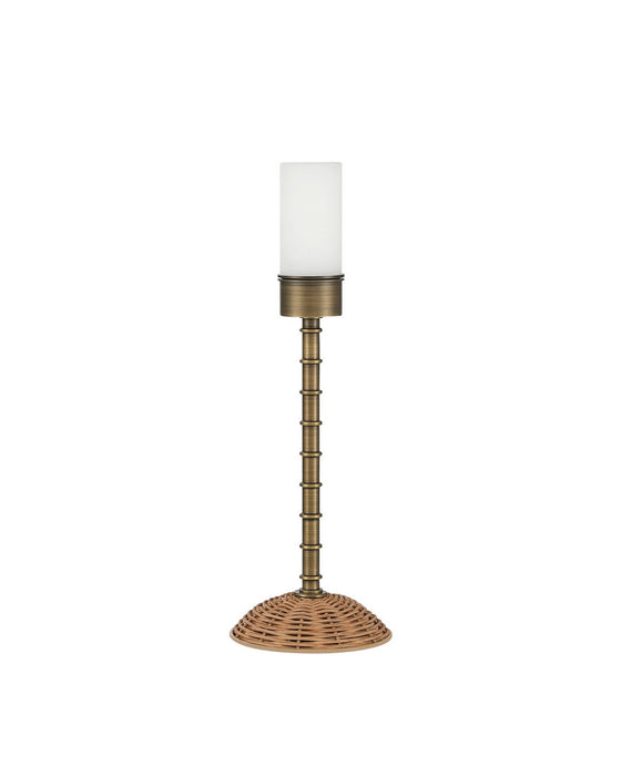 Currey and Company - 6700-0033 - One Light Table Lamp - Skitter - Natural / Antique Brass
