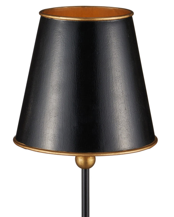 Currey and Company - 6700-0036 - One Light Table Lamp - Daphne - Black / Gold