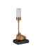 Currey and Company - 6700-0038 - One Light Table Lamp - Migratory - Vintage Brass / Black