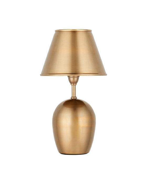 Currey and Company - 6700-0042 - One Light Table Lamp - Volley - Antique Brass