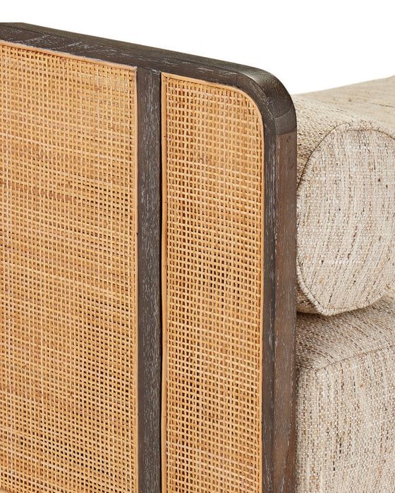 Currey and Company - 7000-1112 - Settee - Celebes - Autumn Toast / Natural