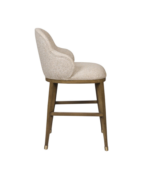 Currey and Company - 7000-1132 - Counter Stool - Vario - Chanterelle / Satin Brass