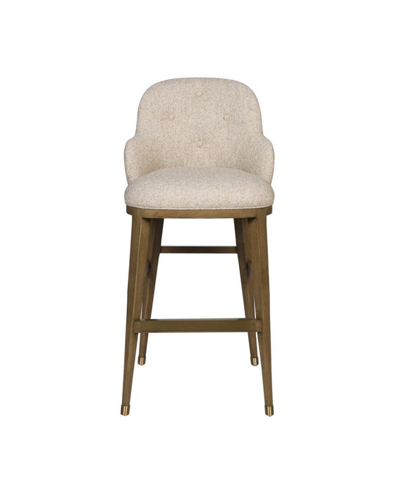 Currey and Company - 7000-1142 - Bar Stool - Vario - Chanterelle / Satin Brass