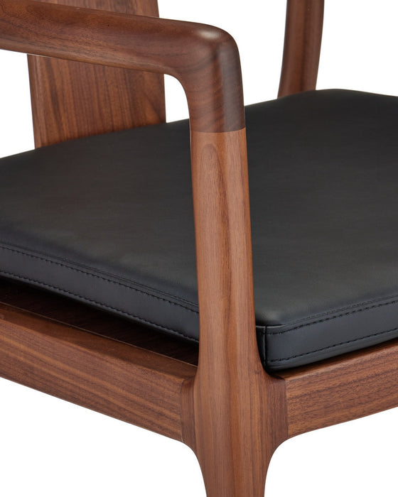 Currey and Company - 7000-1242 - Chair - Ming Wedding - Natural / Black