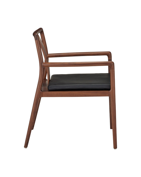 Currey and Company - 7000-1242 - Chair - Ming Wedding - Natural / Black