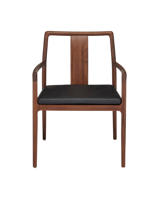 Currey and Company - 7000-1242 - Chair - Ming Wedding - Natural / Black