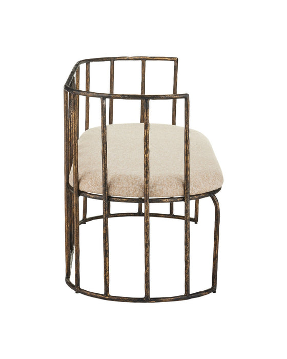 Currey and Company - 7000-1292 - Bench - Euclid - Antique Bronze