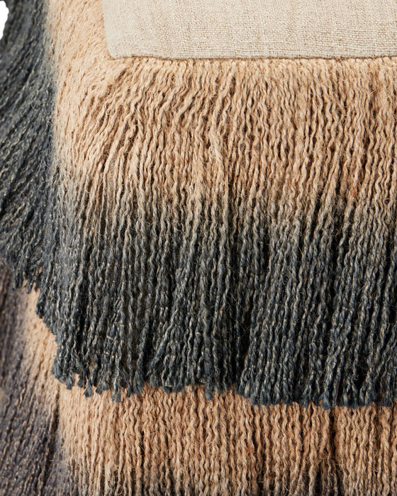 Currey and Company - 7000-1312 - Ottoman - Jute - Black / Beige