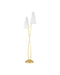 Currey and Company - 8000-0183 - LED Floor Lamp - Pas de Deux - Contemporary Gold Leaf