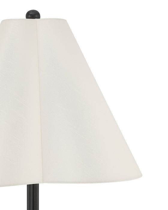 Currey and Company - 8000-0184 - One Light Floor Lamp - Felicity - Brushed Black