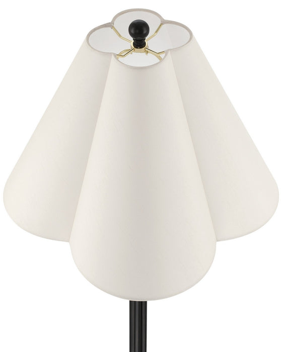 Currey and Company - 8000-0184 - One Light Floor Lamp - Felicity - Brushed Black