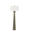 Currey and Company - 8000-0187 - One Light Floor Lamp - Galuchat - Green Faux Shagreen / Brass