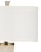 Currey and Company - 8000-0188 - One Light Floor Lamp - Galuchat - Ivory Faux Shagreen / Brass