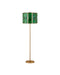 Currey and Company - 8000-0190 - Two Light Floor Lamp - Daze - Green / Antique Brass