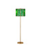 Currey and Company - 8000-0190 - Two Light Floor Lamp - Daze - Green / Antique Brass