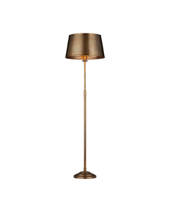 Currey and Company - 8000-0191 - One Light Floor Lamp - Callum - Antique Brass