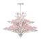 Currey and Company - 9000-1427 - 12 Light Chandelier - Fiorella - Pink / Contemporary Silver Leaf