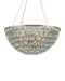 Currey and Company - 9000-1428 - Six Light Chandelier - Eau de Vie - Clear / Contemporary Silver Leaf / Contemporary Silver