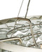 Currey and Company - 9000-1428 - Six Light Chandelier - Eau de Vie - Clear / Contemporary Silver Leaf / Contemporary Silver