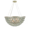 Currey and Company - 9000-1428 - Six Light Chandelier - Eau de Vie - Clear / Contemporary Silver Leaf / Contemporary Silver