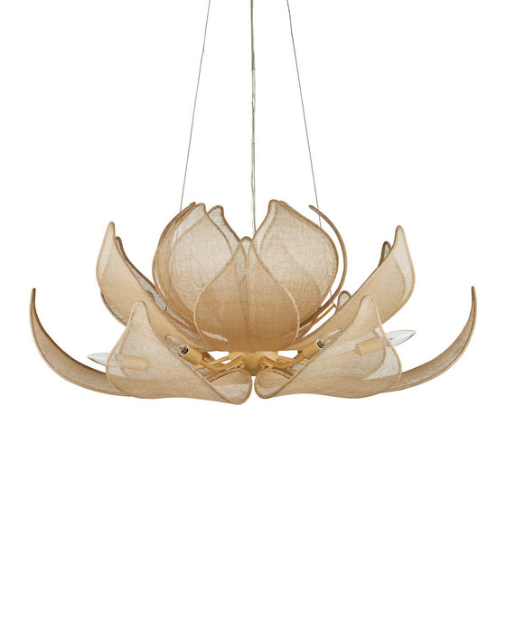 Currey and Company - 9000-1430 - LED Chandelier - Oblivion - Natural / Coco Cream