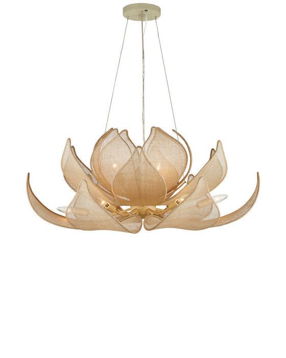 Currey and Company - 9000-1430 - LED Chandelier - Oblivion - Natural / Coco Cream
