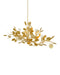 Currey and Company - 9000-1433 - Six Light Chandelier - Lunaria - Contemporary Gold Leaf