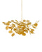 Currey and Company - 9000-1434 - Four Light Chandelier - Lunaria - Contemporary Gold Leaf