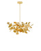 Currey and Company - 9000-1434 - Four Light Chandelier - Lunaria - Contemporary Gold Leaf