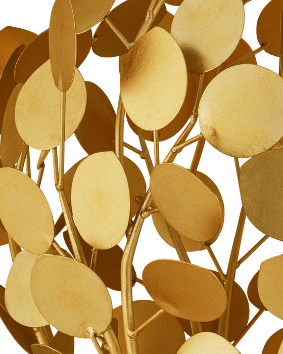 Currey and Company - 9000-1436 - One Light Chandelier - Lunaria - Contemporary Gold Leaf