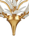 Currey and Company - 9000-1438 - Nine Light Chandelier - Leda - Antique Gold Leaf / Antique Gold / White
