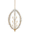 Currey and Company - 9000-1438 - Nine Light Chandelier - Leda - Antique Gold Leaf / Antique Gold / White