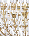 Currey and Company - 9000-1439 - Six Light Chandelier - Magnum Opus - White / Brass