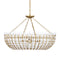 Currey and Company - 9000-1439 - Six Light Chandelier - Magnum Opus - White / Brass