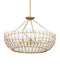 Currey and Company - 9000-1439 - Six Light Chandelier - Magnum Opus - White / Brass