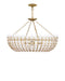 Currey and Company - 9000-1439 - Six Light Chandelier - Magnum Opus - White / Brass
