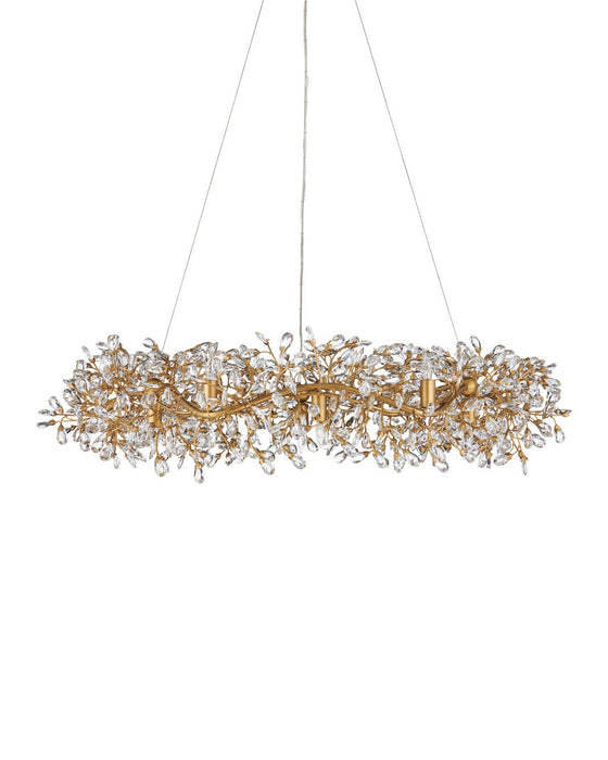 Currey and Company - 9000-1440 - 12 Light Chandelier - Crystal Bud - Clear / Brass
