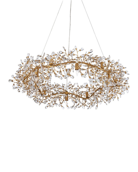Currey and Company - 9000-1440 - 12 Light Chandelier - Crystal Bud - Clear / Brass