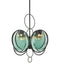 Currey and Company - 9000-1442 - Four Light Chandelier - Vesica Piscis - Clear / Blacksmith