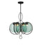 Currey and Company - 9000-1442 - Four Light Chandelier - Vesica Piscis - Clear / Blacksmith