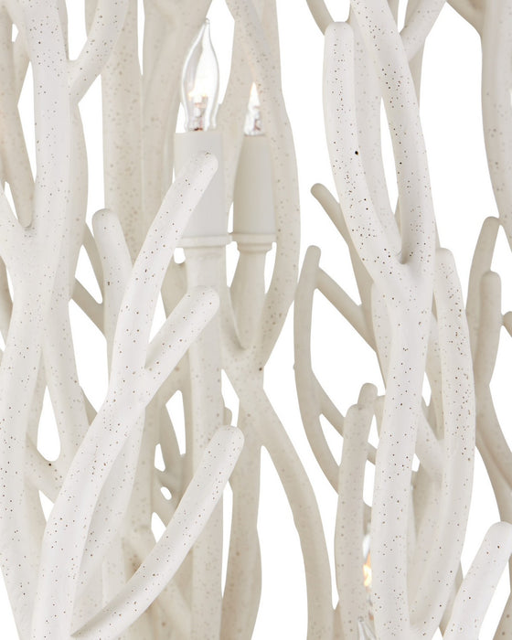 Currey and Company - 9000-1443 - Nine Light Chandelier - Seaward - White Coral