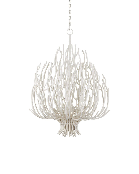 Currey and Company - 9000-1443 - Nine Light Chandelier - Seaward - White Coral