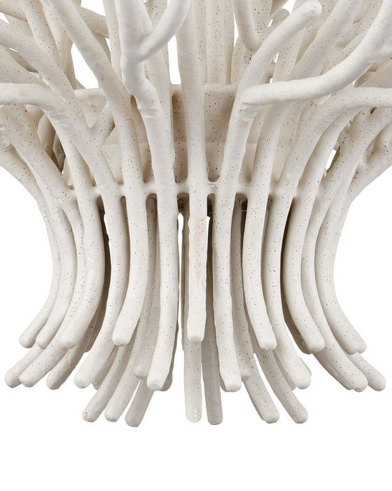 Currey and Company - 9000-1443 - Nine Light Chandelier - Seaward - White Coral