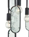 Currey and Company - 9000-1444 - Four Light Chandelier - Ettore - Clear / Blacksmith