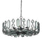 Currey and Company - 9000-1445 - Six Light Chandelier - Ettore - Clear / Blacksmith