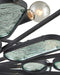 Currey and Company - 9000-1445 - Six Light Chandelier - Ettore - Clear / Blacksmith