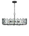 Currey and Company - 9000-1445 - Six Light Chandelier - Ettore - Clear / Blacksmith